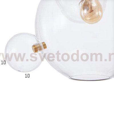 Светильник 4514/1 40Вт E27 золото 52х50х150 см