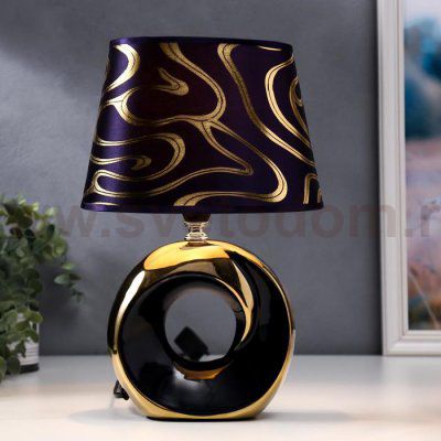 Лампа настольная 36651/1 E14 40Вт фиолетово-золотой H28 см