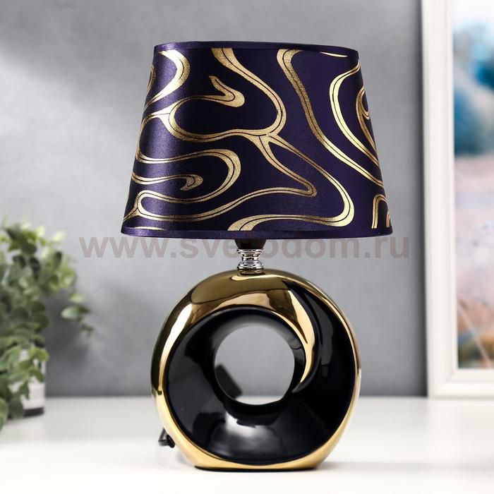 Лампа настольная 36651/1 E14 40Вт фиолетово-золотой H28 см