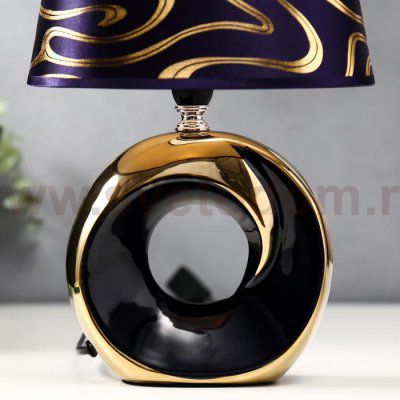 Лампа настольная 36651/1 E14 40Вт фиолетово-золотой H28 см