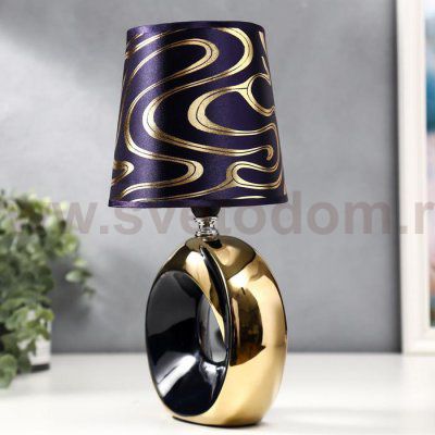 Лампа настольная 36651/1 E14 40Вт фиолетово-золотой H28 см