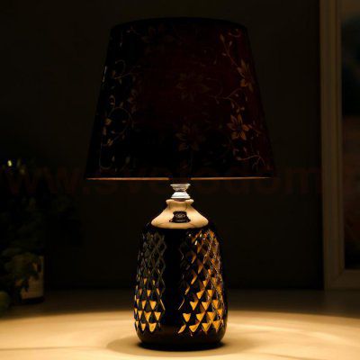 Лампа настольная 36654/1 E14 40Вт черный-золото H32,5 см