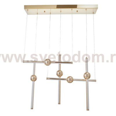 Светильник 49420/5 LED 80Вт 4000К золото 65х12х42 см