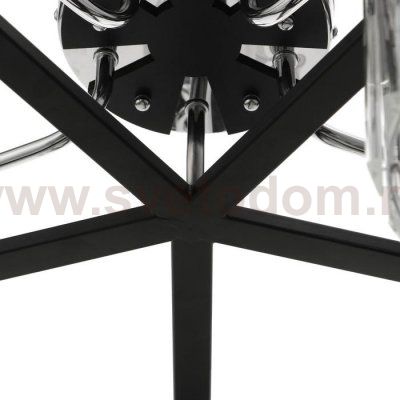 Люстра 91226/5 E27 40Вт черный-хром 54х54х26 см