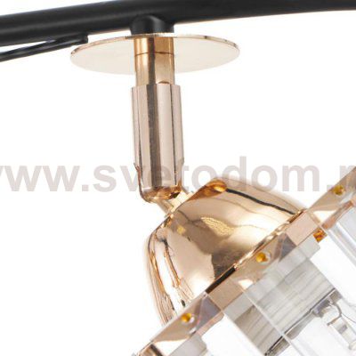 Люстра 91228/4 E27 40Вт черный-золото 83х44х25 см