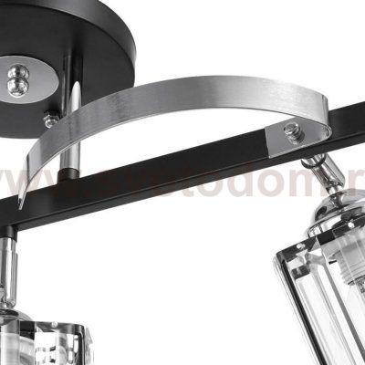 Люстра 91236/3 E27 40Вт черный-хром 46х30х25 см