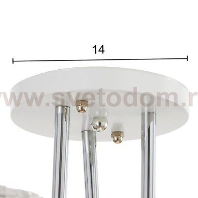 Люстра 91241/6 E27 40Вт белый-хром 60х40х25 см