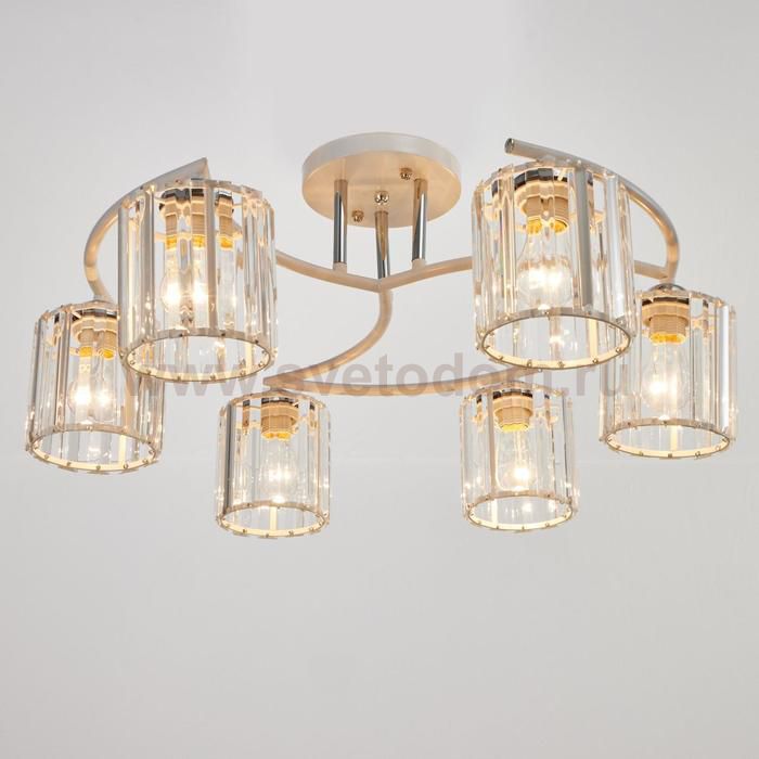 Люстра 91241/6 E27 40Вт белый-хром 60х40х25 см