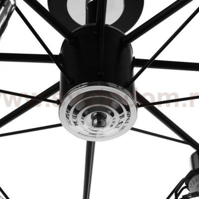 Люстра 91249/8 E27 40Вт черный-хром 75х75х25 см