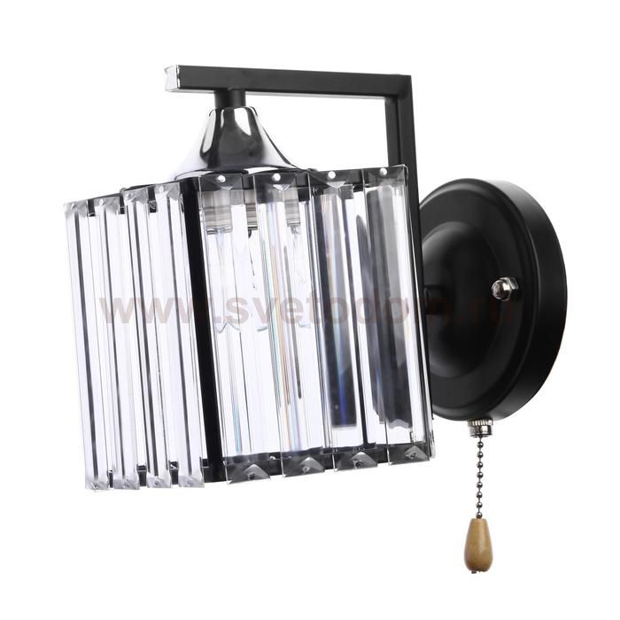 Бра 91254/1 E27 40Вт черный-хром 17х12х21 см