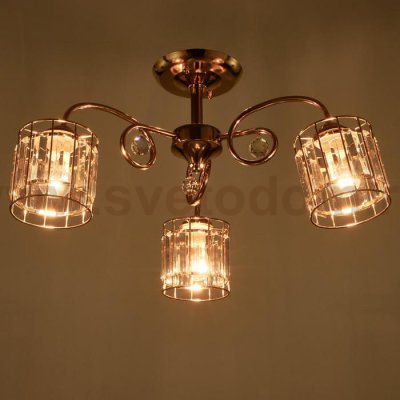 Люстра 91262/3 E27 40Вт золото 52х52х25 см