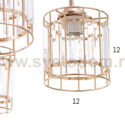 Люстра 91263/5 E27 40Вт золото 54х54х25 см