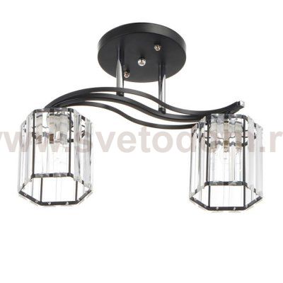 Люстра 91268/2 E27 40Вт черный-хром 46х28х25 см