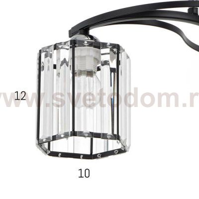 Люстра 91269/3 E27 40Вт черный-хром 51х51х25 см