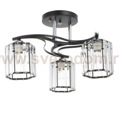 Люстра 91269/3 E27 40Вт черный-хром 51х51х25 см