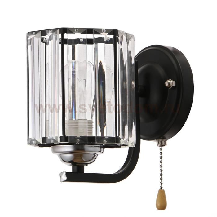 Бра 91271/1 E27 40Вт черный-хром 17х12х21 см