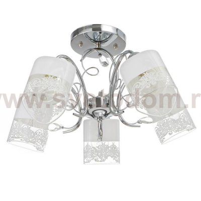 Люстра 91274/5 E27 40Вт хром 54х54х25 см