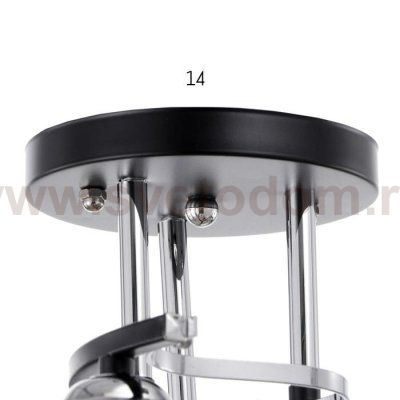 Люстра 91280/3 E27 40Вт черный-хром 54х54х25 см