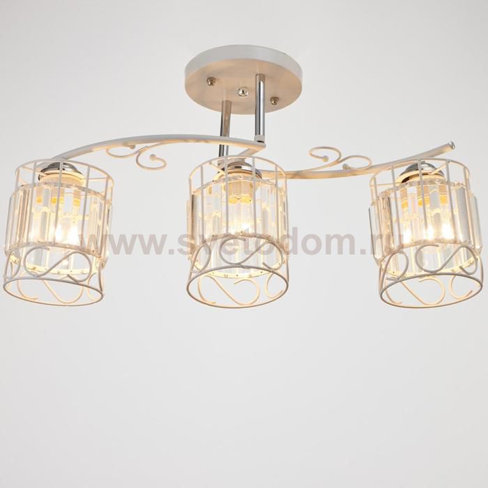 Люстра 91287/3 E27 40Вт белый-хром 52х15х25 см