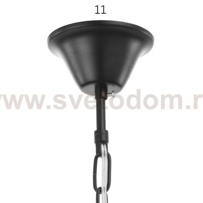 Люстра 91298/7 E14 40Вт черный 50х50х76 см