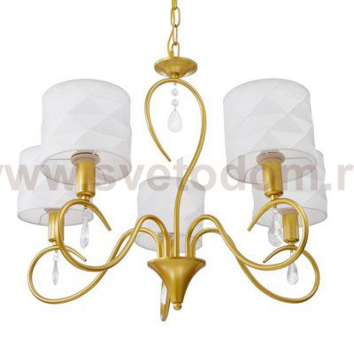 Люстра 91305/5 E14 40Вт шампанское золото 68х68х82 см