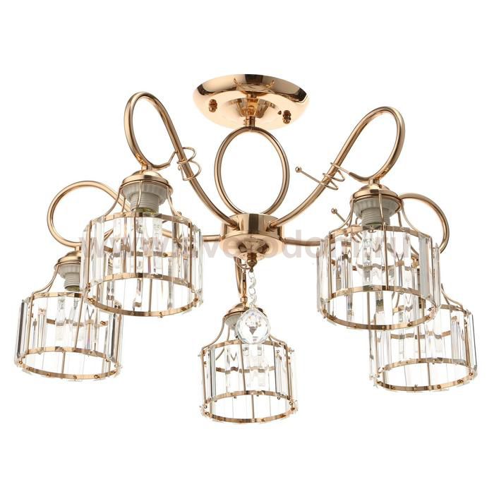 Люстра 91326/5 E27 40Вт золото 54х54х26 см