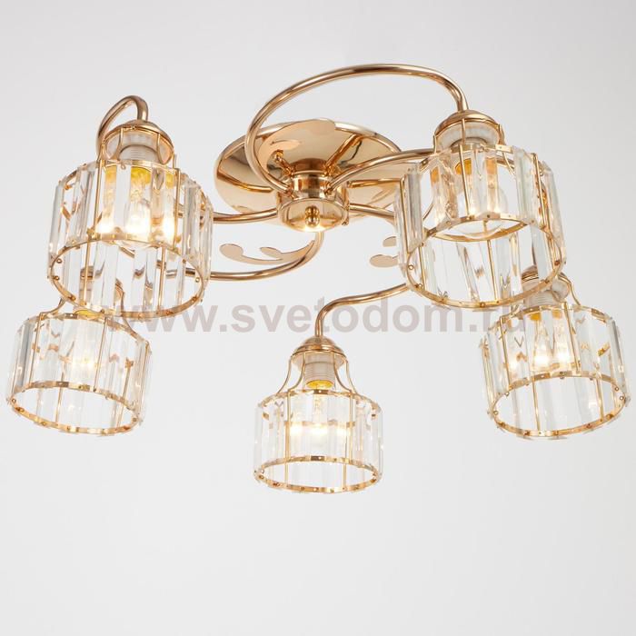 Люстра 91329/5 E27 40Вт золото 57х57х26 см