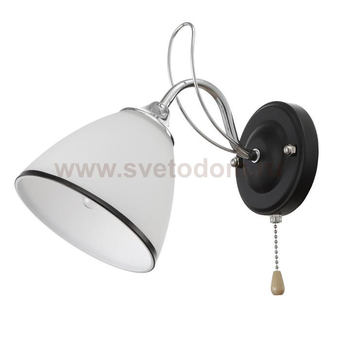 Бра 91334/1 E27 40Вт черный-хром 23х13х21 см