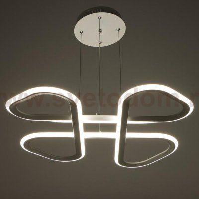 Люстра 71011/1 LED 58Вт 4000К белый 56х56х4-104 см