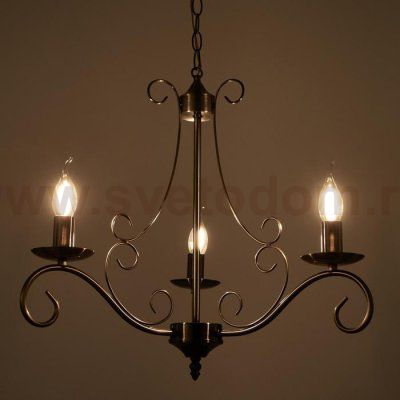 Люстра 73161/3 E14 40Вт бронза 56х56х46 см