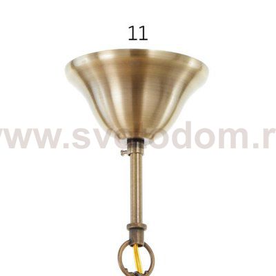 Люстра 73161/3 E14 40Вт бронза 56х56х46 см