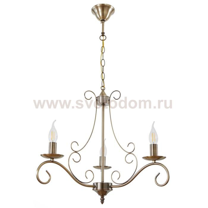 Люстра 73161/3 E14 40Вт бронза 56х56х46 см