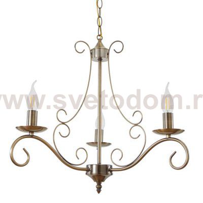 Люстра 73161/3 E14 40Вт бронза 56х56х46 см