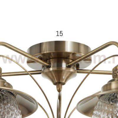 Люстра 73166/5 E27 40Вт бронза 65,5х65,5х29 см