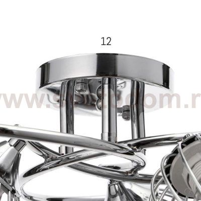 Люстра 73172/6 E27 40Вт хром 60х60х26 см