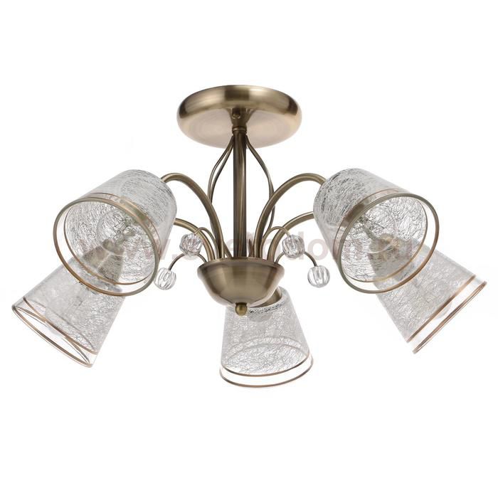 Люстра 73176/5 E27 40Вт бронза 57х57х28 см