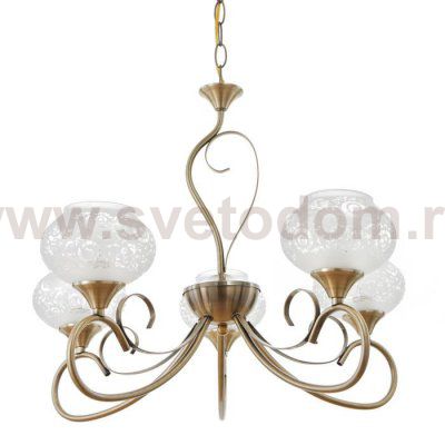 Люстра 73182/5 E27 40Вт бронза 58х58х40 см