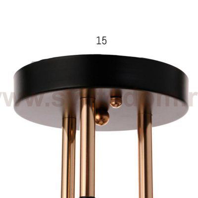 Люстра 73192/3 E27 40Вт черный-золото 56х56х28,5 см