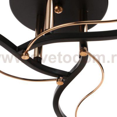 Люстра 73192/3 E27 40Вт черный-золото 56х56х28,5 см