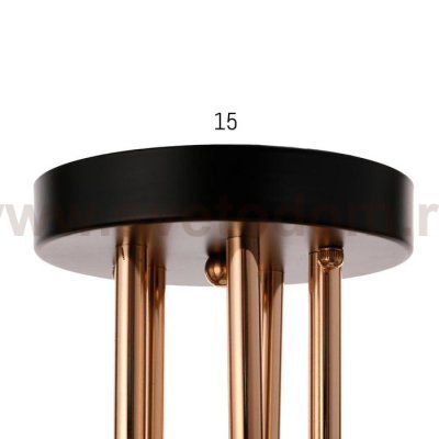 Люстра 73193/5 E27 40Вт черный-золото 56х56х28,5 см