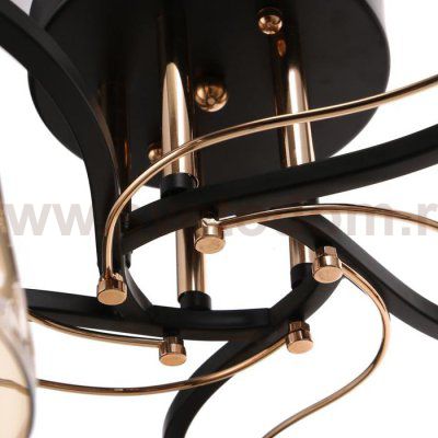 Люстра 73193/5 E27 40Вт черный-золото 56х56х28,5 см