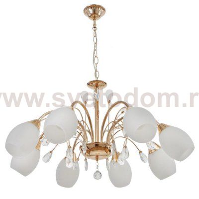 Люстра 73196/8 E27 40Вт золото 80х80х42 см