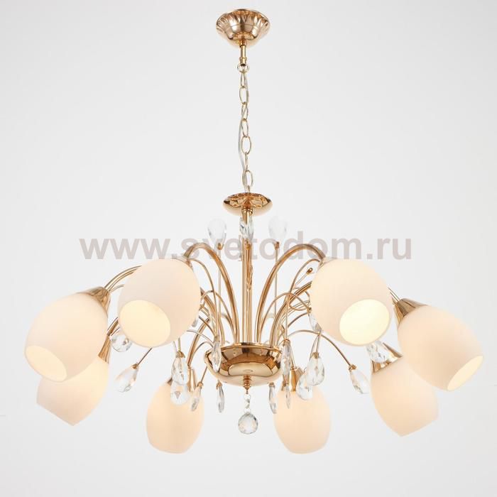 Люстра 73196/8 E27 40Вт золото 80х80х42 см