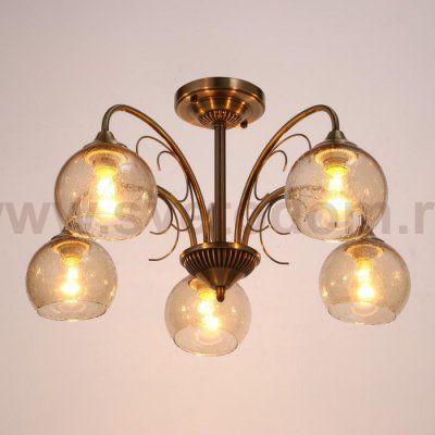 Люстра 73198/5 E27 40Вт бронза 61х61х29,5 см