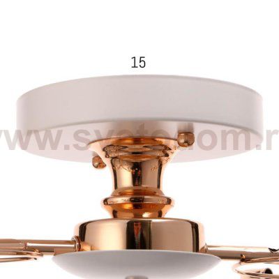 Люстра 73101/4 E27 40Вт белый-золото 59,5х36х23 см