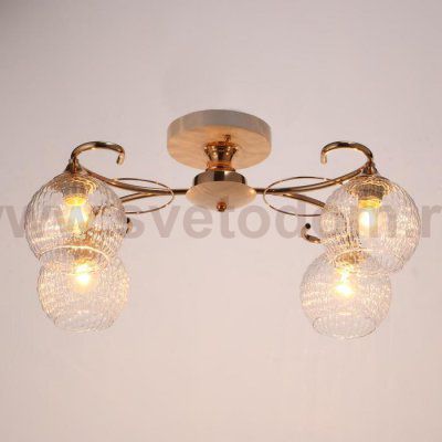 Люстра 73101/4 E27 40Вт белый-золото 59,5х36х23 см