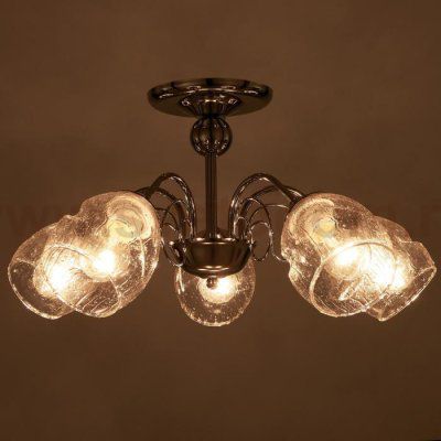 Люстра 73108/5 E27 40Вт хром-прозрачный 53,5х53,5х27 см