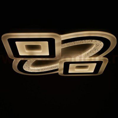 Светильник с ПДУ 60616/1 LED 180Вт белый-серый 50х50х5,5 см