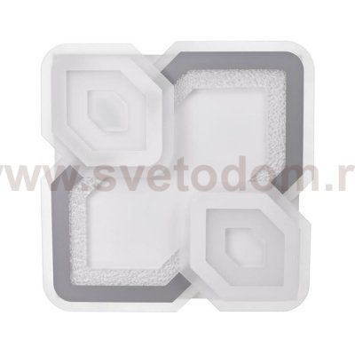 Светильник с ПДУ 60617/1 LED 180Вт белый-серый 50х50х5,5 см