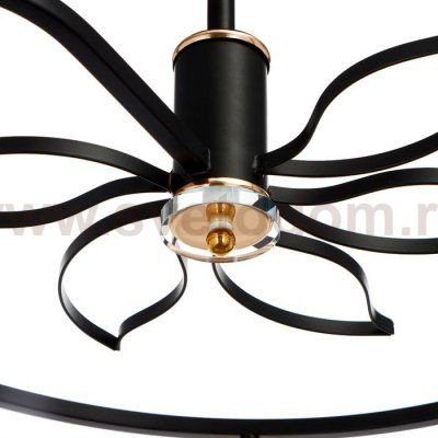 Люстра 86502/5 E27 40Вт черный-золото 70,5х70,5х39 см